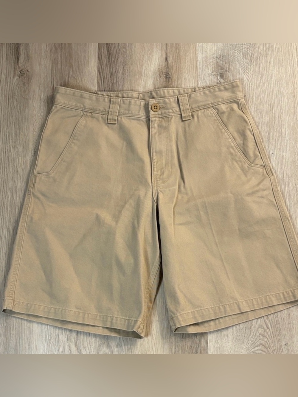 THE NORTH FACE mens 100% cotton khaki shorts size 32 business casual work office